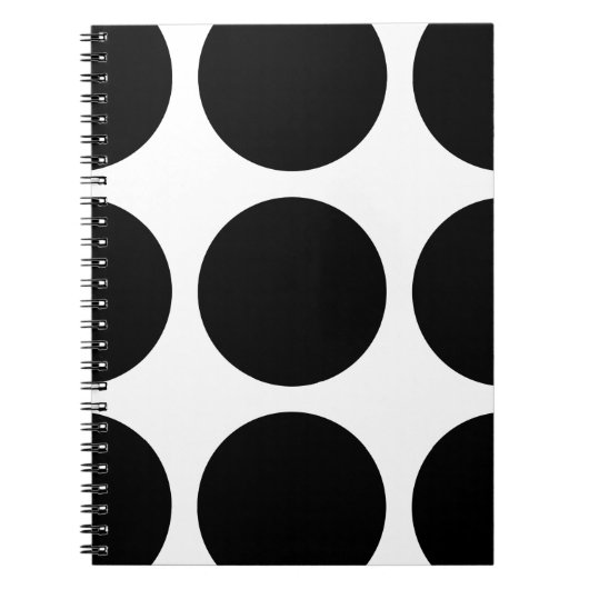 Big Polka Dots Notebook Notizblock (Vorderseite)