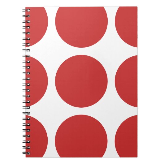Big Polka Dots Notebook Notizblock (Vorderseite)
