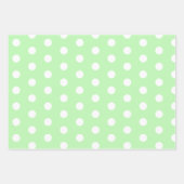 Big Polka Dots Pink, Grün und Gelb Muster Geschenkpapier Set (Vorderseite 3)