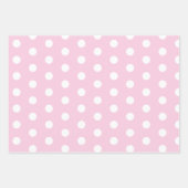 Big Polka Dots Pink, Grün und Gelb Muster Geschenkpapier Set (Vorderseite)