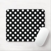 Big Polka Dots, Schwarz-Weiß-Maus-Pad Mousepad (Mit Mouse)