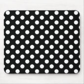 Big Polka Dots, Schwarz-Weiß-Maus-Pad Mousepad (Vorne)