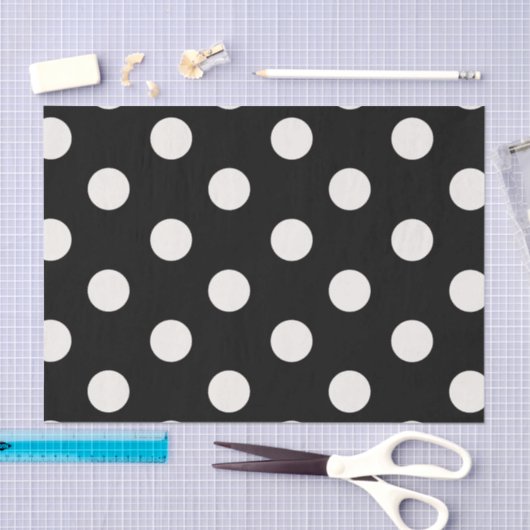 Big Polka Dots Vanilla Chic Musterteppichpapier Seidenpapier (Handwerk)