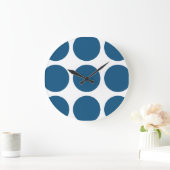 Big Polka Dots Wall Clock Große Wanduhr (Zuhause)