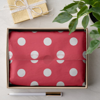 Big Polka Dots Weihnachtsmarkt Tissue Paper Seidenpapier