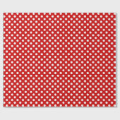 Big Polka Dotted Design Ballon Red Geschenkpapier (Flach)