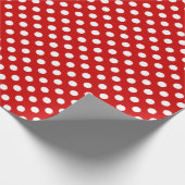 Big Polka Dotted Design Ballon Red Geschenkpapier (Ecke)