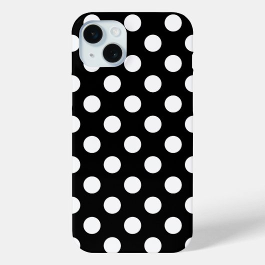 Big Polka ist ein Schwarz-Weiß-Trend Case-Mate iPhone Hülle (Rückseite)