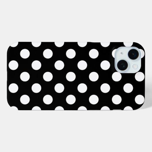 Big Polka ist ein Schwarz-Weiß-Trend Case-Mate iPhone Hülle (Rückseite (Horizontal))