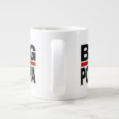 Big Poppa Hip Hop Vater Fathers Day Geschenk Jumbo-Tasse (Rückseite)