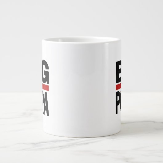 Big Poppa Hip Hop Vater Fathers Day Geschenk Jumbo-Tasse (Vorderseite)