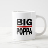 Big Poppa Hip Hop Vater Fathers Day Geschenk Jumbo-Tasse (Rechts)