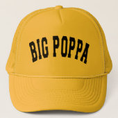 Big Poppa Hip Hop Vater Vathers Day Truckerkappe (Vorderseite)