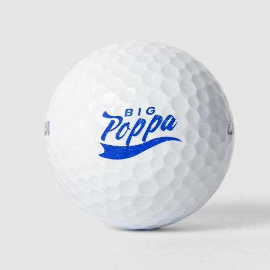 Big Poppa Vater Vathers Day-Geschenk Golfball (Vorderseite)