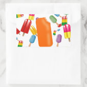 Big Popsicle Chaos by Ana Lopez Rechteckiger Aufkleber (Tasche)
