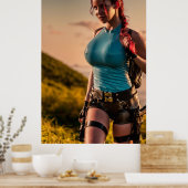 BIG POSTER - TOMB RUBBER - Bianca Beauchamp (Küche)