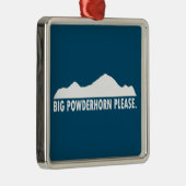 Big Powderhorn bitte Ornament Aus Metall (Rechts)