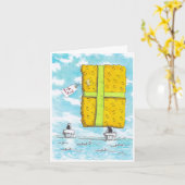 Big Present Birthday Card Karte (Gelbe Blume)