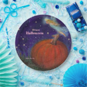 Big Pumpkin Fairy Custom Halloween Pappteller (Party)
