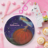 Big Pumpkin Fairy Custom Halloween Pappteller (Party)