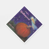 Big Pumpkin Fairy Custom Halloween Serviette (Ecke)