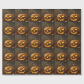 Big Pumpkin Halloween Collection Geschenkpapier (Flach)