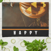 Big Pumpkin Halloween Collection Geschirrtuch (Gefaltet)