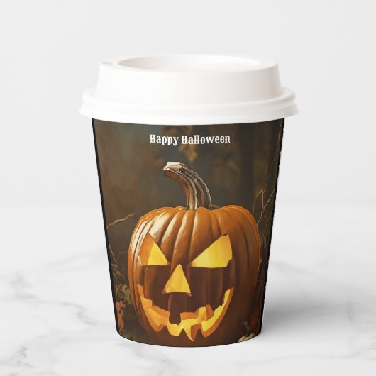 Big Pumpkin Halloween Collection Pappbecher (Rückseite)