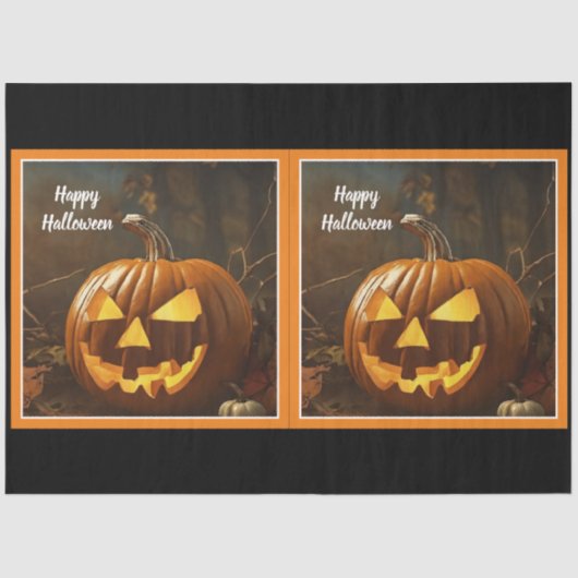 Big Pumpkin Halloween Collection Seidenpapier (Vorderseite)