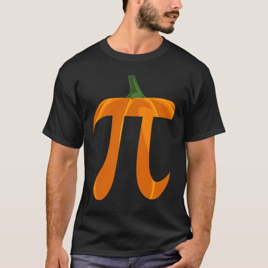 Big Pumpkin Pi Funny Geek Math Pun T-Shirt (Vorderseite)