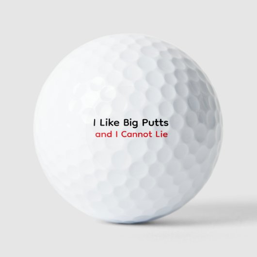 Big Putts - Custom Golf Ball mit Puppe (Vorderseite)