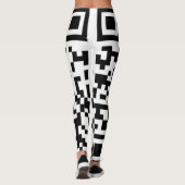 Big QR Codes Funky Squares Leggings lesen nenne mi (Rückseite)