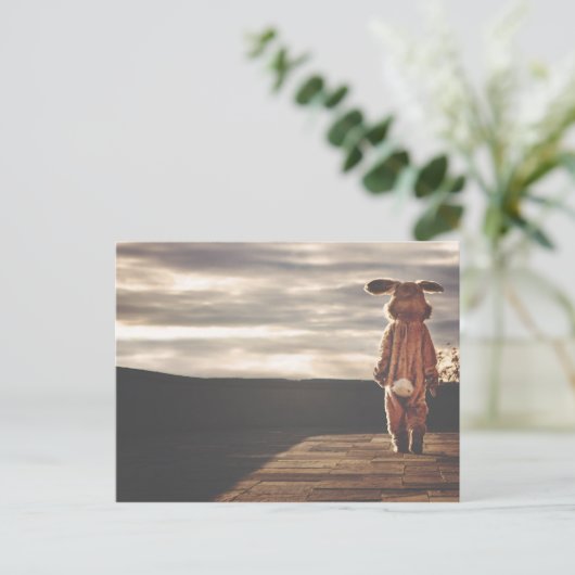 Big Rabbit Postkarte (Stehend Vorderseite)