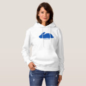 Big Rabbit Silloute in Blau Hoodie (Vorne ganz)