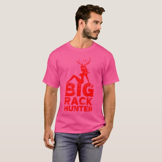 Big Rack Deer Hunter Shirt Funny Pro Hunters Gi (Vorne ganz)