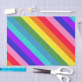 Big Rainbow Diagonal Striptepapier Seidenpapier (Handwerk)