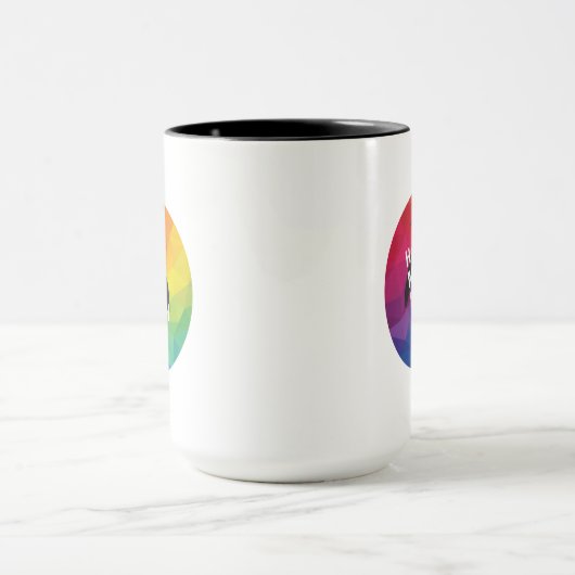 Big Rainbow Pinguin-Tasse Tasse (Zentrum)