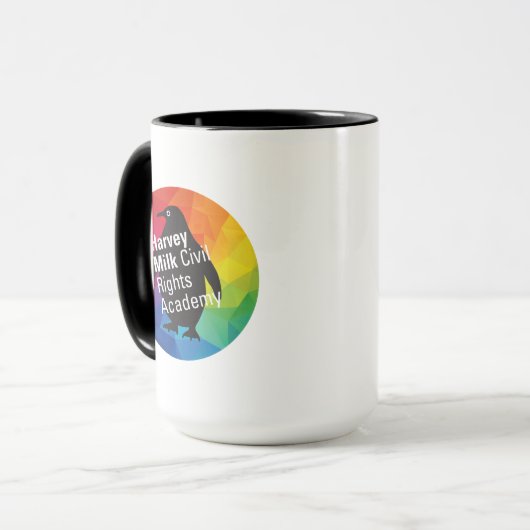 Big Rainbow Pinguin-Tasse Tasse (Vorderseite Links)