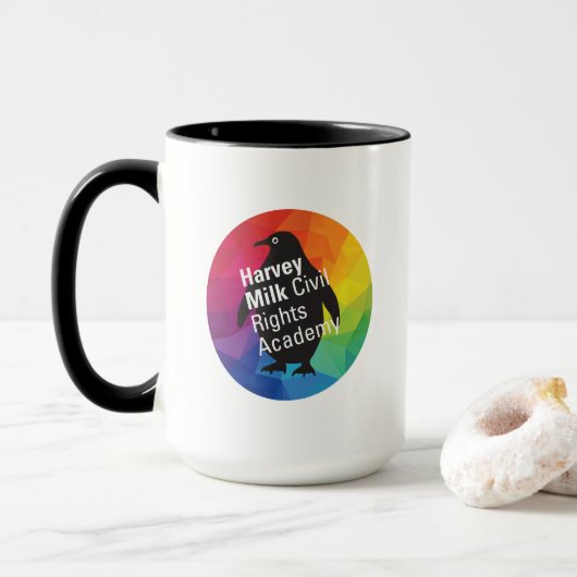 Big Rainbow Pinguin-Tasse Tasse (Mit Donut)