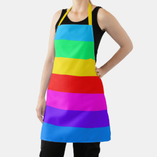 Big Rainbow Strip Schürze