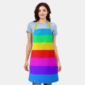 Big Rainbow Strip Schürze (Getragen)