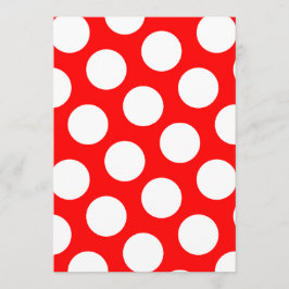 Big Red and White Polka Dots