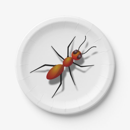 Big Red Ant Pappteller (Vorderseite)