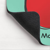 Big Red Apple Personalisiert Mousepad (Ecke)