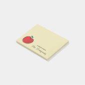 Big Red Apple Personalisiert Post-it Klebezettel (angewinkelt)