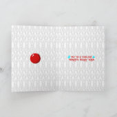 Big Red Ball Feiertagskarte (Innenseite)