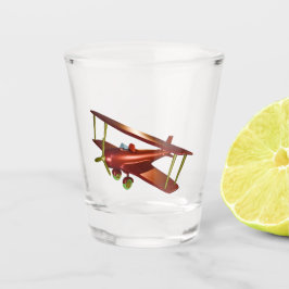 Big Red Bi-Flugzeug Schnapsglas