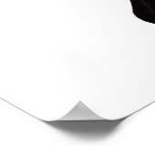 Big Red & Black Butterfly Poster (Ecke)