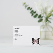 Big Red & Black Butterfly Visitenkarte (Stehend Vorderseite)