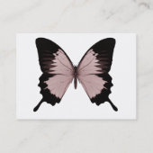 Big Red & Black Butterfly Visitenkarte (Rückseite)